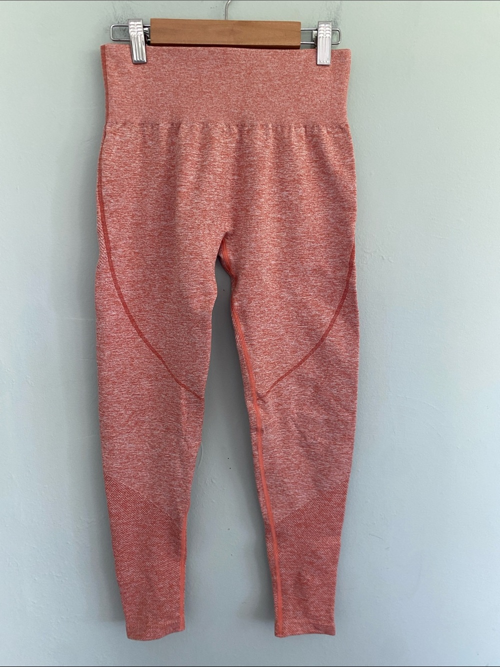 ACTA Women’s Orange Contouring Leggings Size Medium No Front Seam